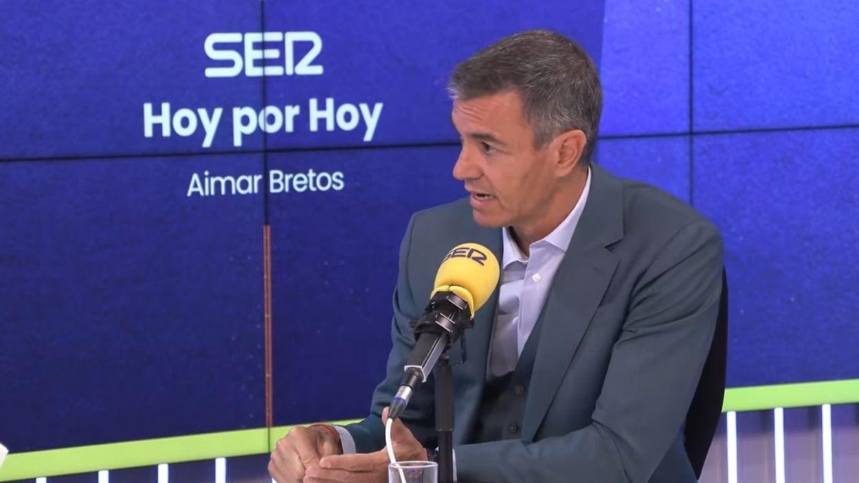 El presidente del Gobierno, Pedro Sánchez, en su entrevista en 'Hoy por Hoy'. Cadena SER