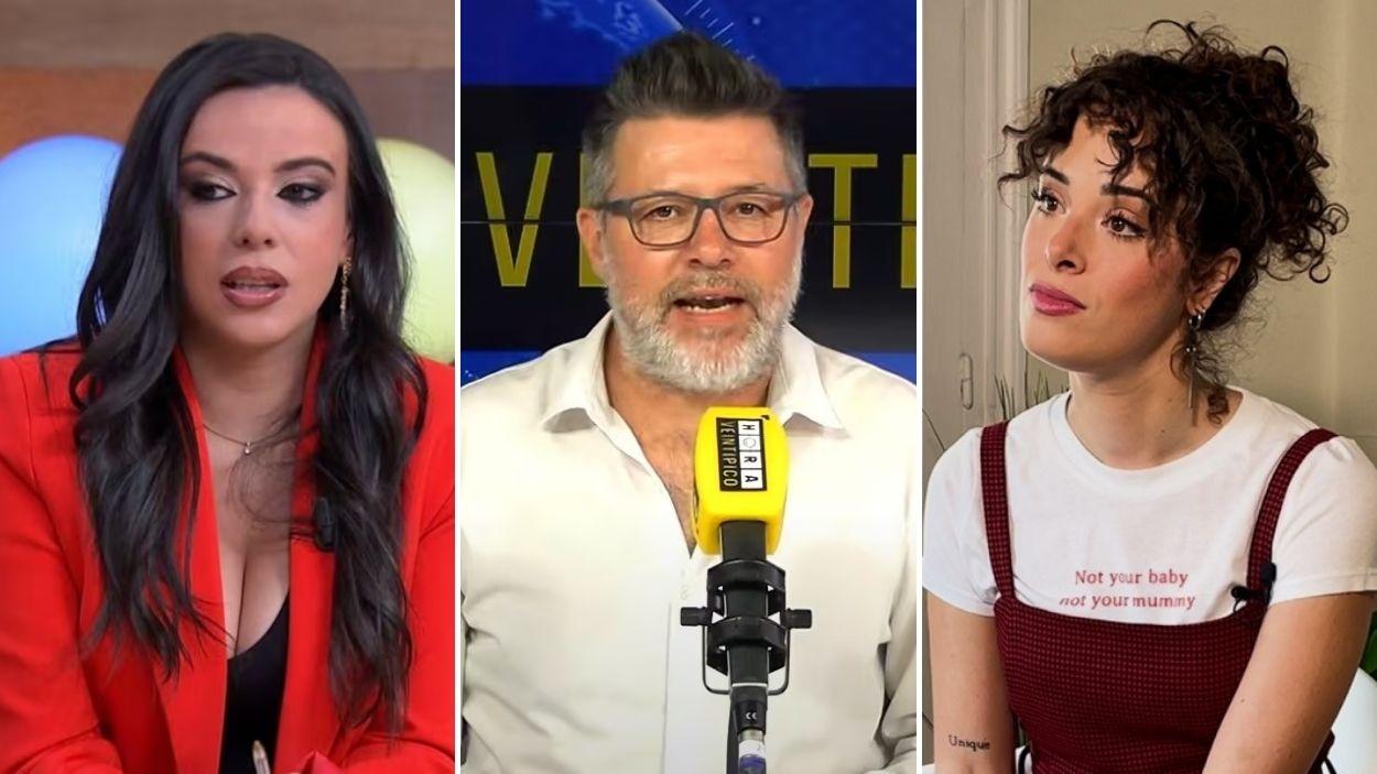 Sarah Santaolalla, Héctor de Miguel y Elena Reinés.