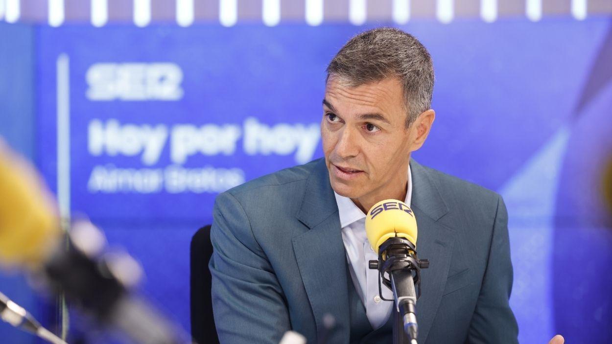 El presidente del Gobierno, Pedro Sánchez, en su entrevista en la Cadena SER. EP
