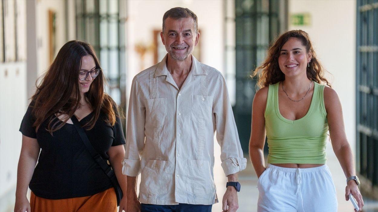 El portavoz del G.P Por Andalucía, Antonio Maíllo acude a la reunión con la presidenta del Parlamento de Andalucía, Ana Mestre / EP