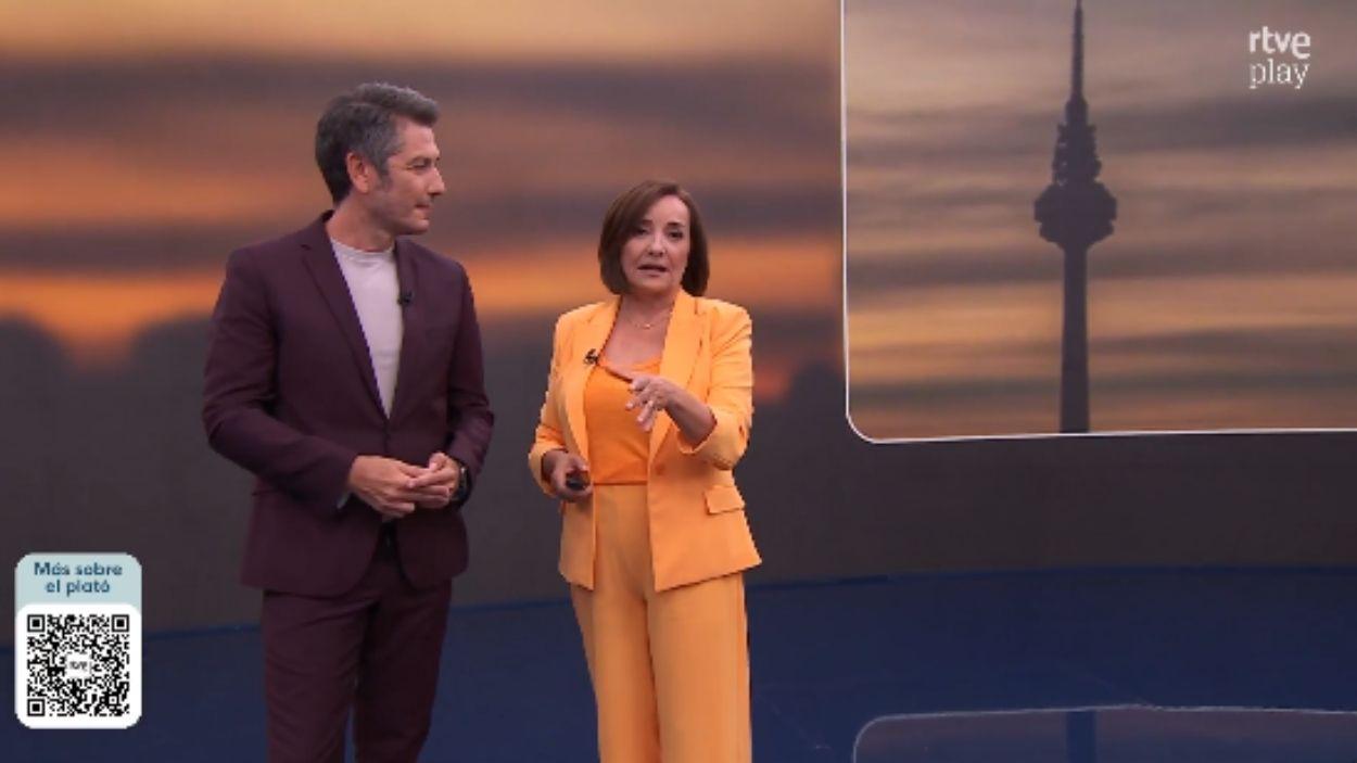 Carlos del Amor y Pepa Bueno. TVE