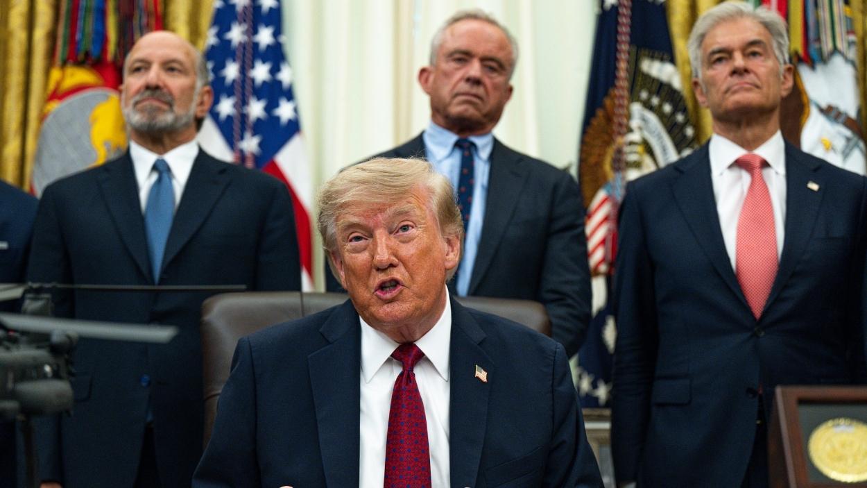 El presidente de Estados Unidos, Donald Trump, en el Despacho Oval de la Casa Blanca. EP.