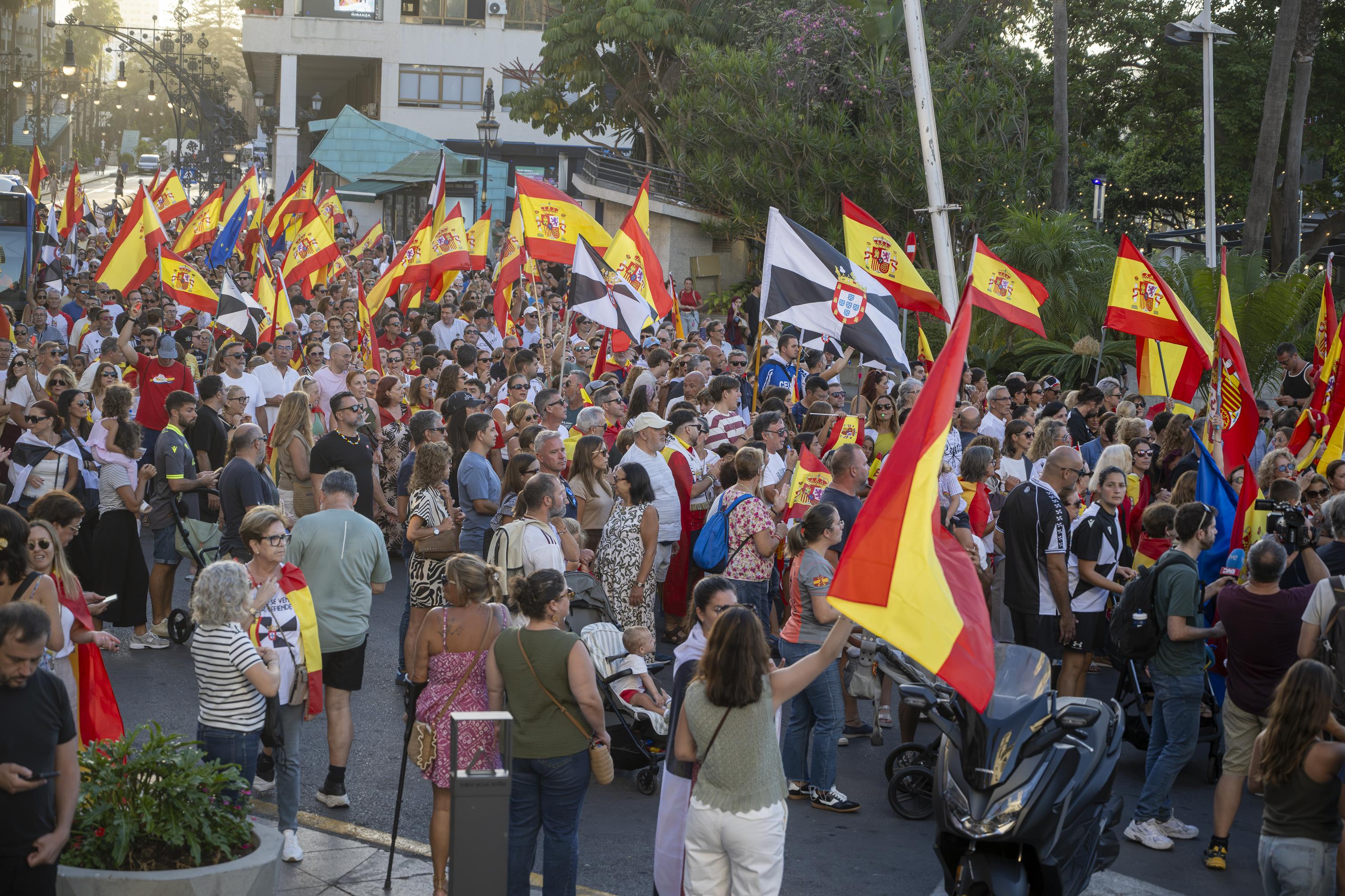 Imagen de archivo de una manifestación en Ceuta. EP