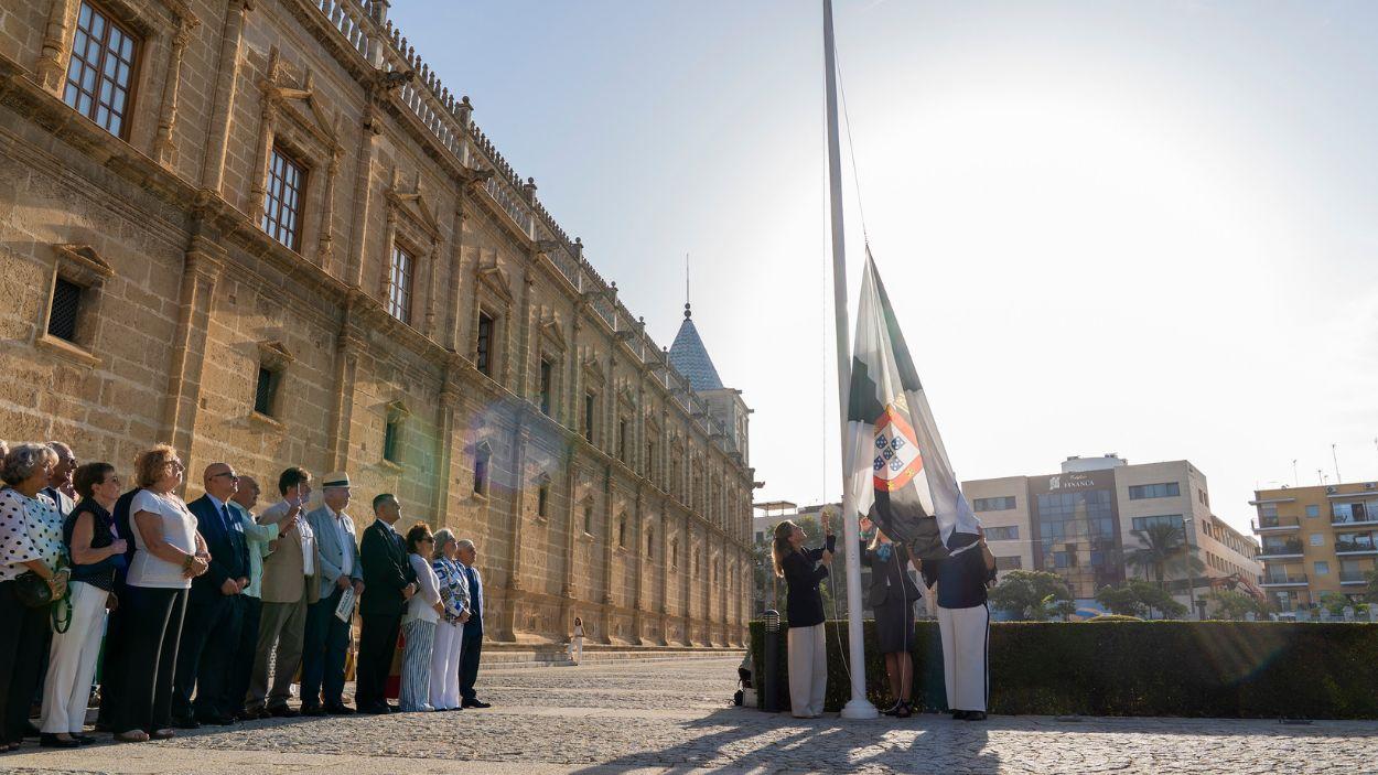 Izado de la bandera de Ceuta en el Parlamento de Andalucía / Vox Andalucía