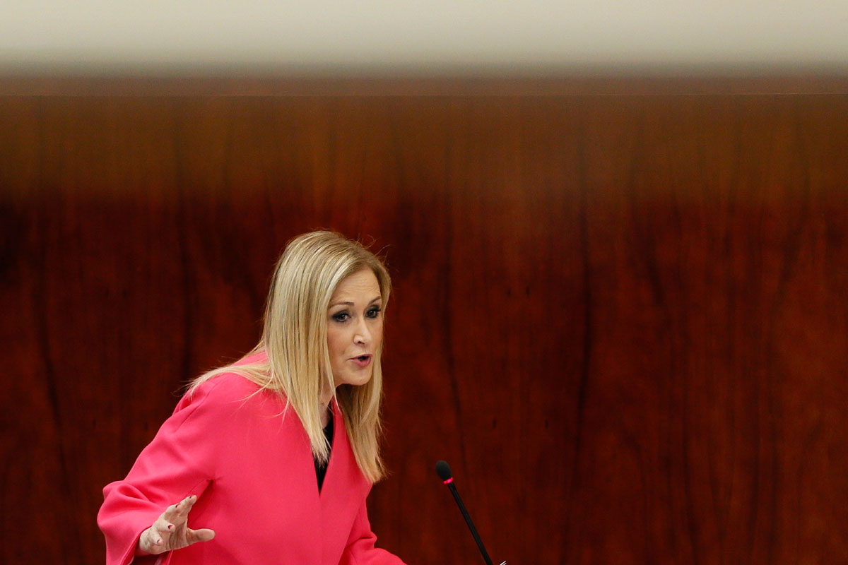 La presidenta de la Comunidad de Madrid, Cristina Cifuentes. 