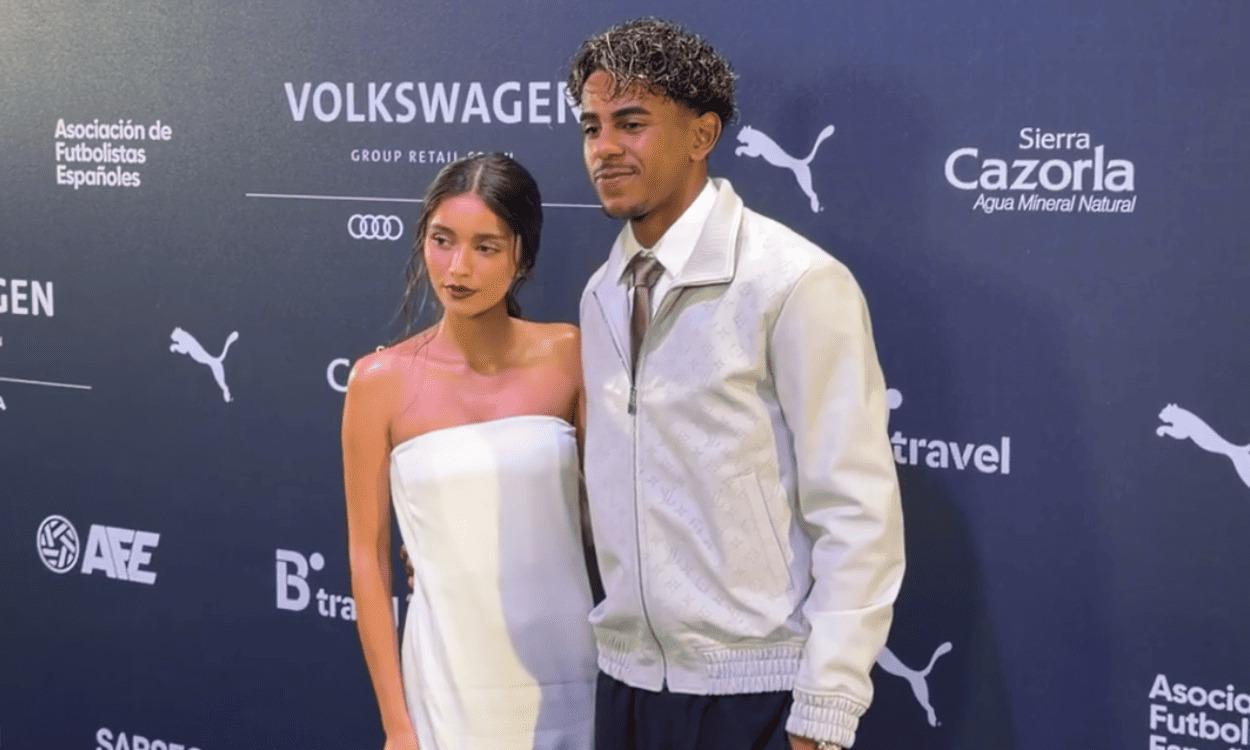 Lamine Yamal e Inés García en los Premios AFE 2025-2026. INSTAGRAM