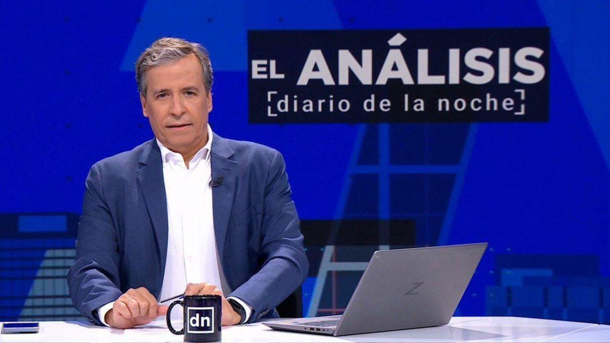 Benjamín López en 'El análisis diario de la noche'. Telemadrid