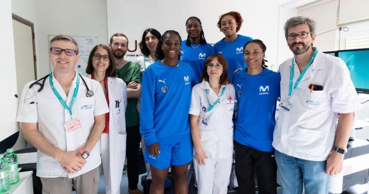 El primer equipo femenino de Movistar Estudiantes completa con éxito sus reconocimientos médicos en la Fundación Jiménez Díaz