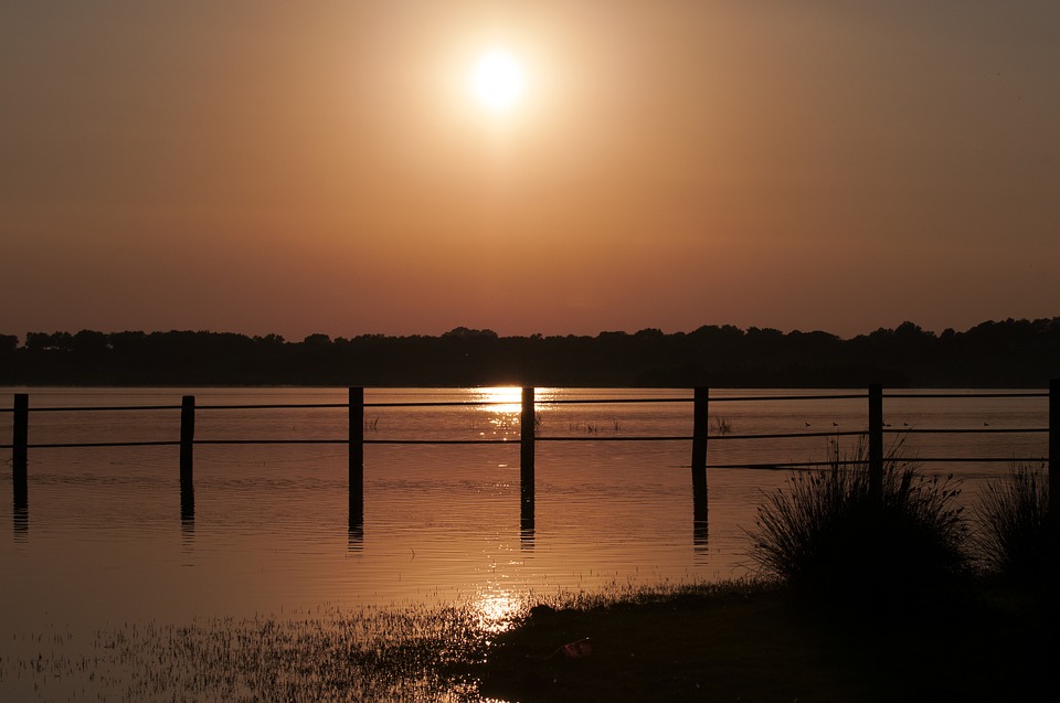 Atardecer en las marismas de Doñana.