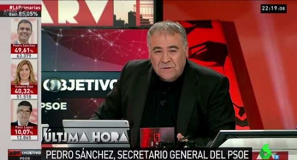 Antonio García Ferreras en el Especial al Rojo Vivo: Primarias del PSOE