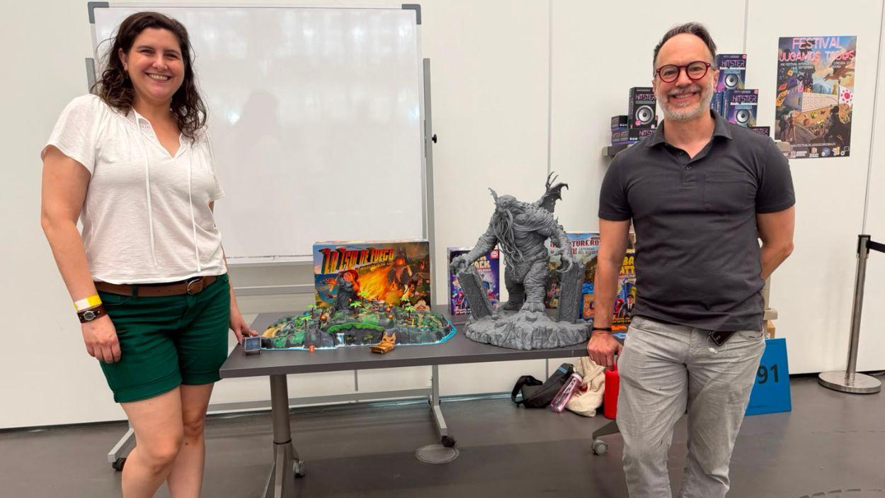 Lindsay Daviau y Rob Daviau en el Festival Internacional de Juegos de Mesa de Córdoba