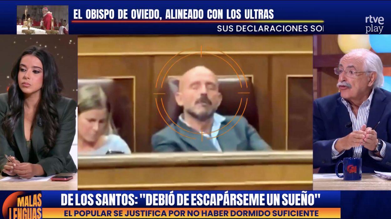 La  colaboradora Sarah Santaolalla.  Malas lenguas.