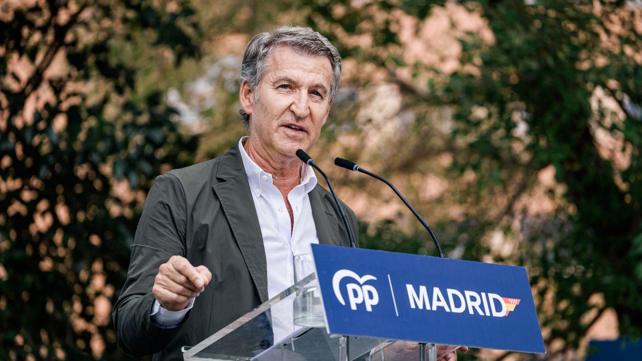 El presidente del PP, Alberto Núñez Feijóo. EP