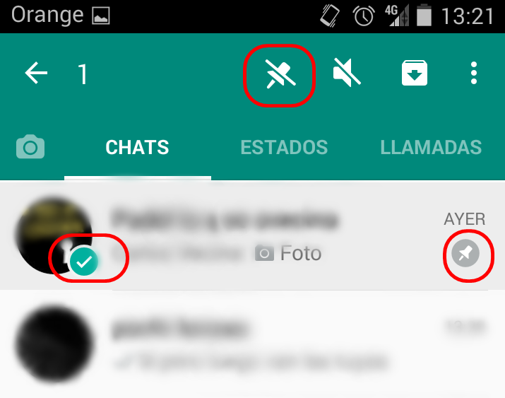 La manera de activar la fijación de chats en la pantalla principal de WhatsApp es muy sencilla. 