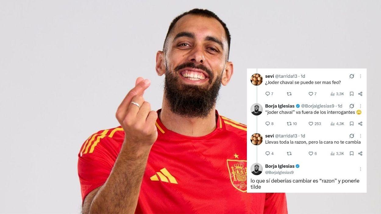 Borja Iglesias responde a las críticas.