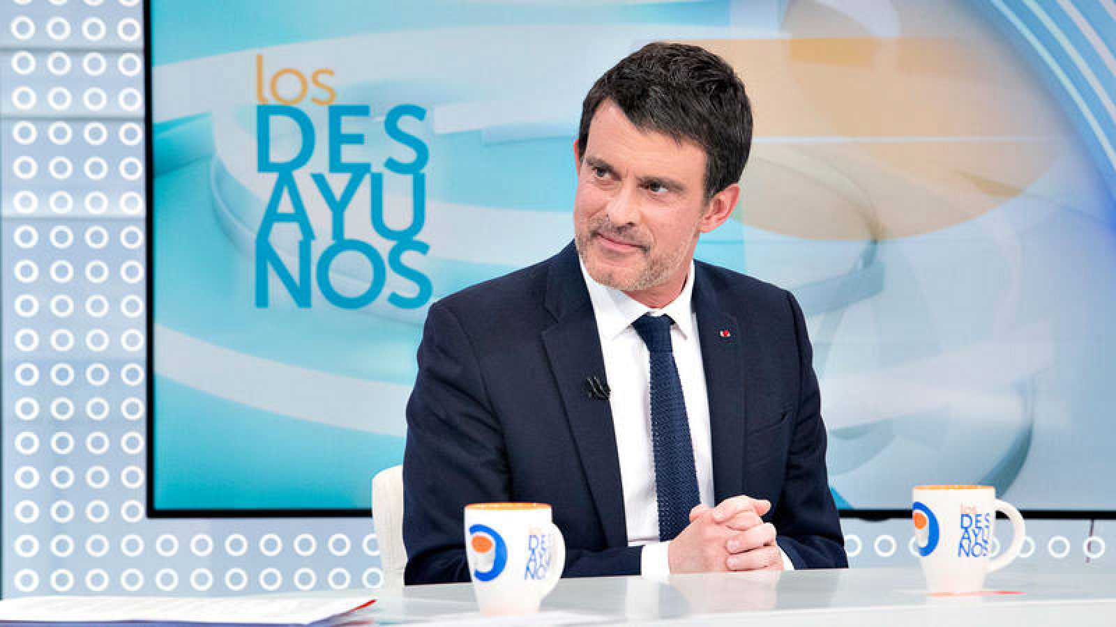 Manuel Valls, durante su entrevista en TVE