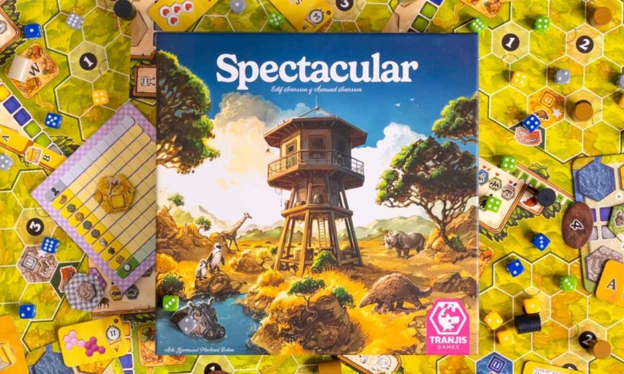 La portada de Gjermund Mørkved Bohne, rodeada por los hexágonos de sabana del juego