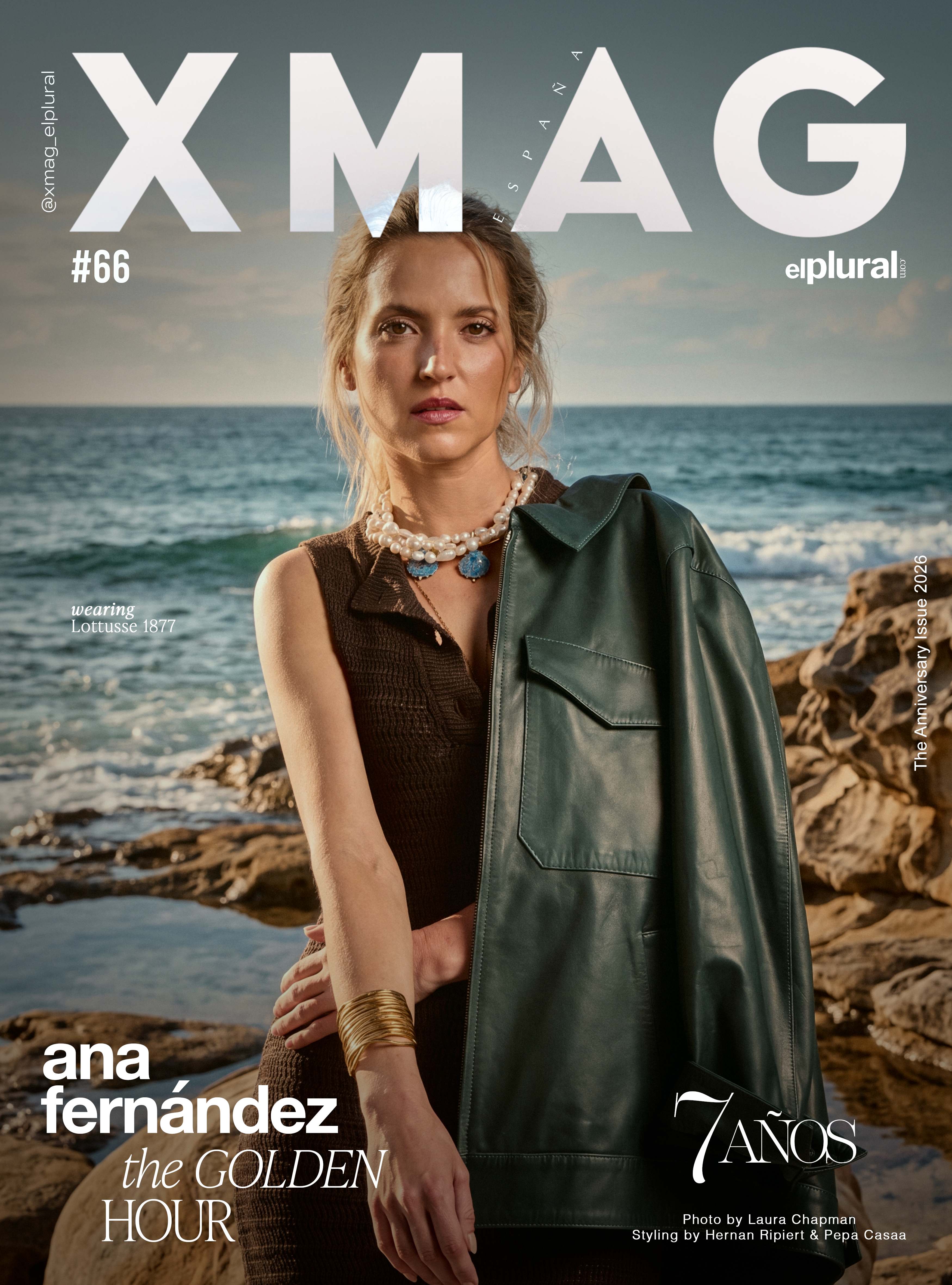 Ana Fernández por Laura Chapman para Xmag / Chaqueta de Lottusse 1877