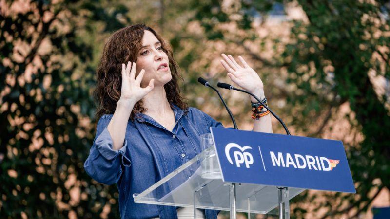 La presidenta de la Comunidad de Madrid, Isabel Díaz Ayuso, durante la inauguración de las Jornadas Parlamentarias del Grupo Popular de la Asamblea de Madrid, en el hotel EXE Getafe, a 5 de septiembre de 2026, en Getafe, Madrid (España). EP.