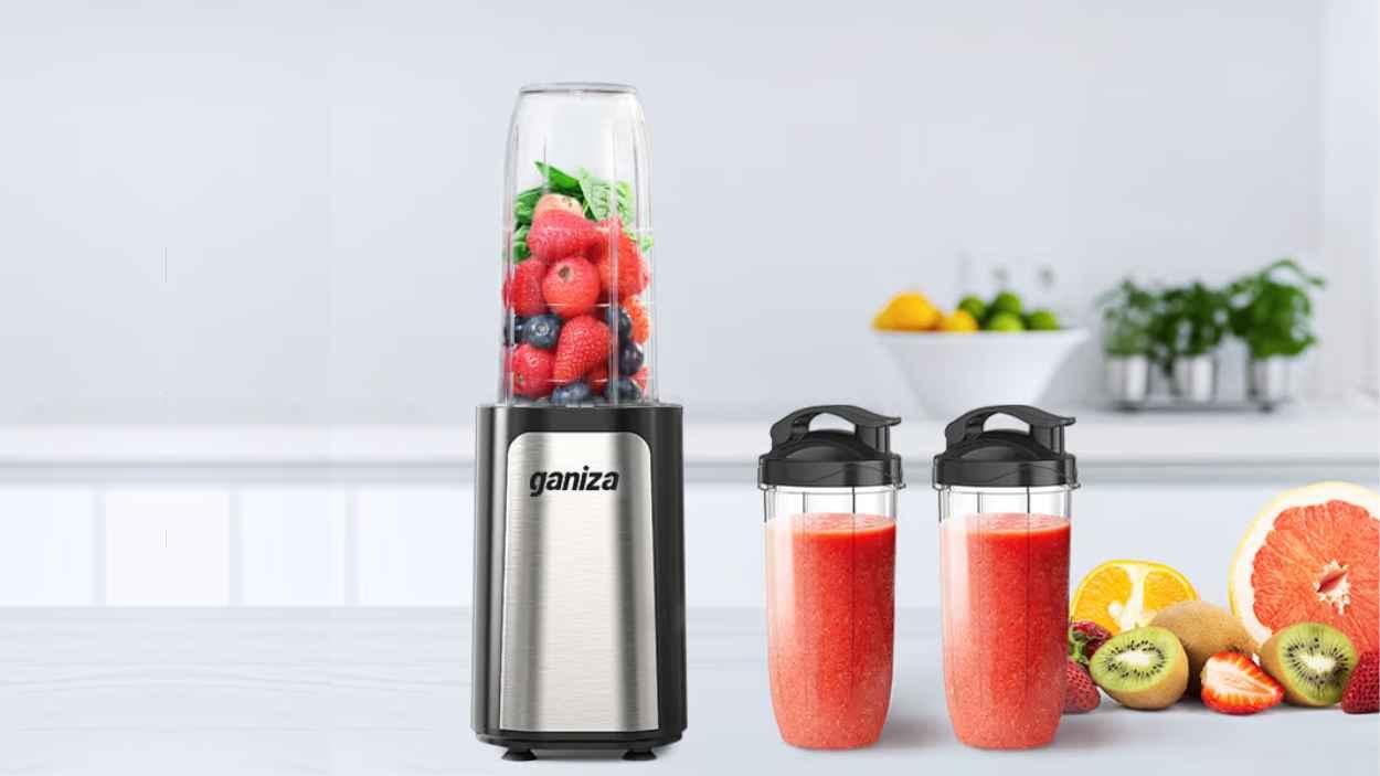 La batidora Ganiza de 900 W que tritura hielo, frutas y frutos secos en segundos
