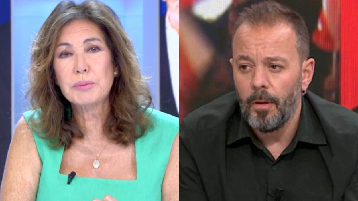 Ana Rosa Quintana y Antonio Maestre (Mediaset / Atresmedia)