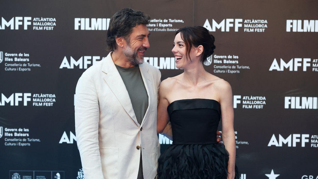 Javier Bardem y Victoria Luengo durante la clausura de la 16ª edición del “Atlàntida Mallorca Film Fest 2025”, a 2 de agosto de 2026, en Palma de Mallorca (Islas Baleares, España). EP