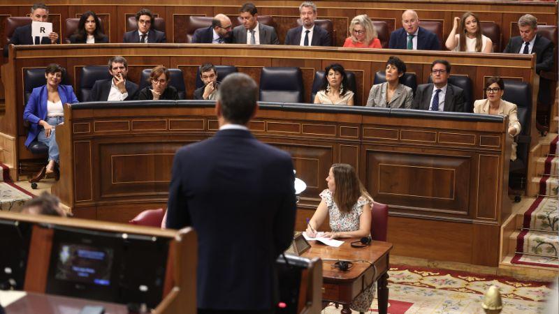 l presidente del Gobierno, Pedro Sánchez, interviene durante una sesión plenaria en el Congreso de los Diputados, a 9 de septiembre de 2026, en Madrid (España). EP.