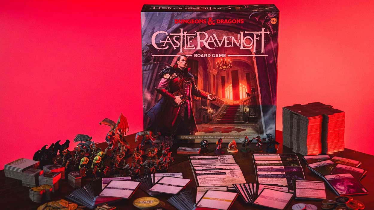 El juego de tablero Castle Ravenloft, basado en la ambientación de terror de Dungeons and Dragons