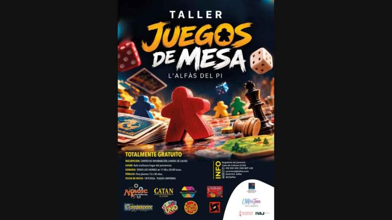 Cartel Taller Juegos de Mesa L'Alfàs del Pi Cartel Taller Juegos de Mesa L'Alfàs del Pi