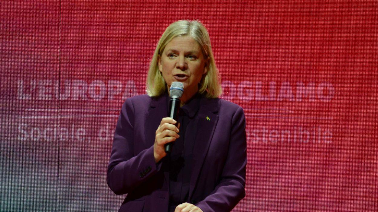 La ex primera ministra de Suecia y candidata del Partido Socialdemócrata, Margarita Andersson. EP