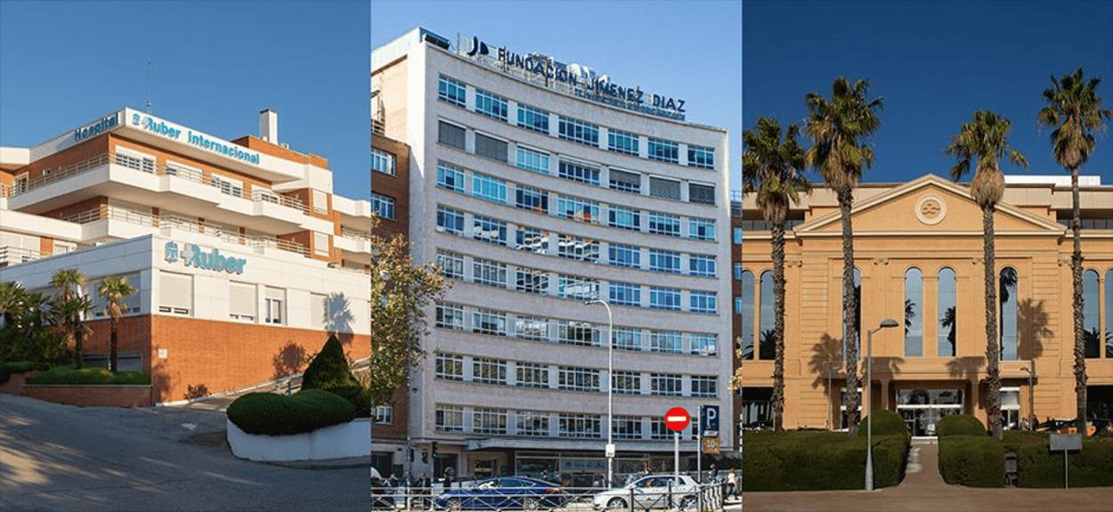 El Hospital Ruber Internacional, el Hospital Universitario Fundación Jiménez Díaz y Centro Médico Teknon. SERVIMEDIA