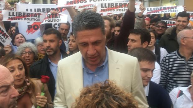 Xavier García Albiol, durante el día de Sant Jordi.