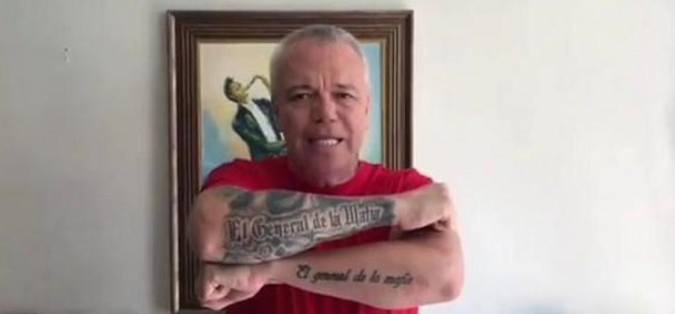 Captura de uno de los vídeos de John Jairo Velásquez, alias Popeye.
