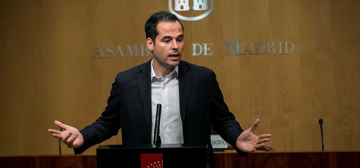 El portavoz de Ciudadanos en la Asamblea de Madrid, Ignacio Aguado