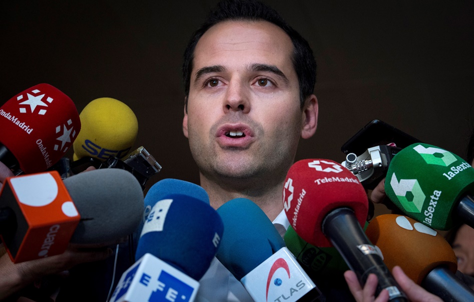 El portavoz de Ciudadanos en la Asamblea de Madrid, Ignacio Aguado. 