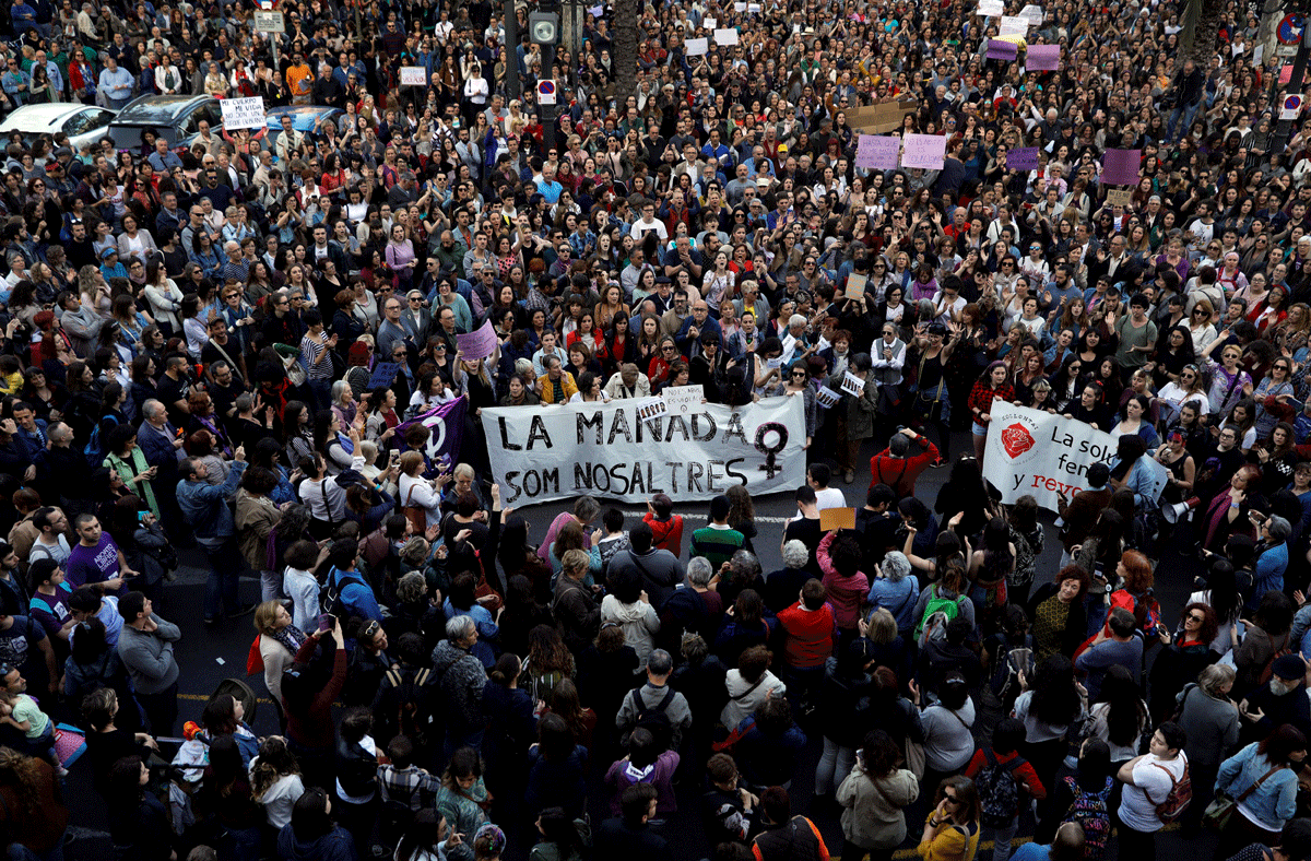 Valencia clama contra el fallo de la Manada y en solidaridad con la víctima EFE