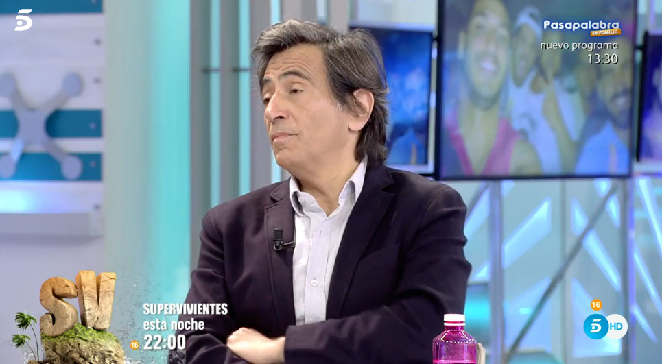 Arcadi Espada en un momento de la tertulia de 'El Programa de Ana Rosa'