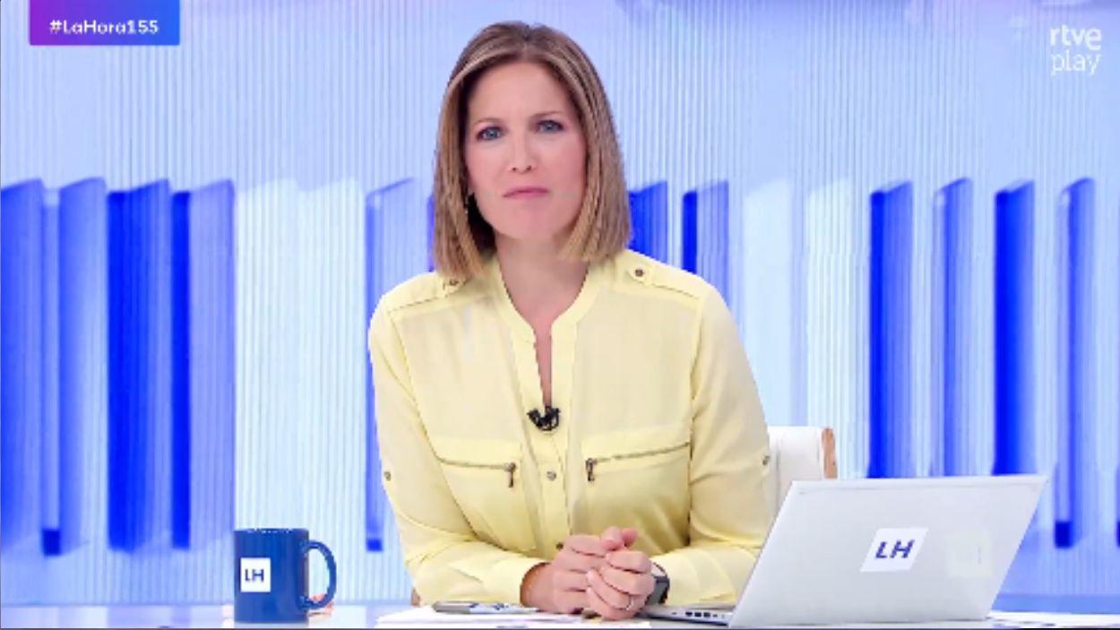 Silvia Intxaurrondo en 'La hora de La 1'. TVE (2)