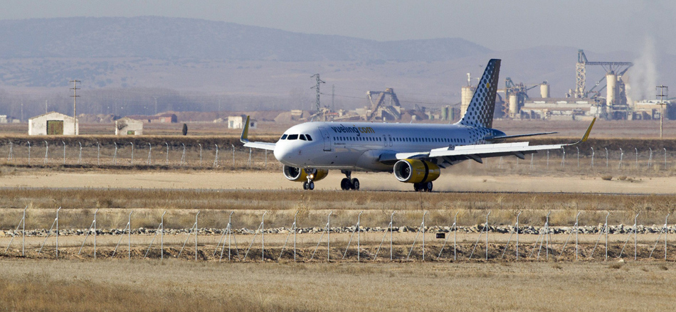 Trabajadores de Airbus en una manifestación en febrero de 2020 en Sevilla (España)