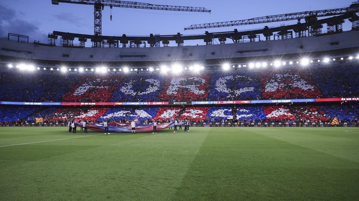 Panorámica del Spotify Camp Nou durante el Barcelona Real Madrid del 10 de mayo de 2026. EP