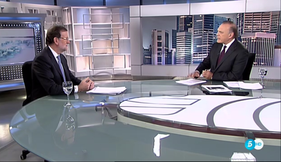 Mariano Rajoy, entrevistado por Pedro Piqueras