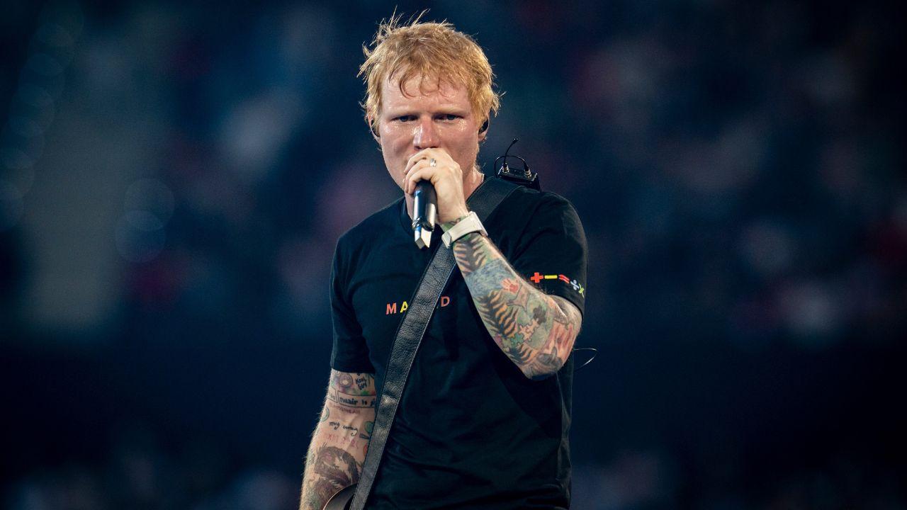 El cantante Ed Sheeran durante su concierto en el Riyadh Air Metropolitano, el 30 de mayo de 2025, en Madrid (España).