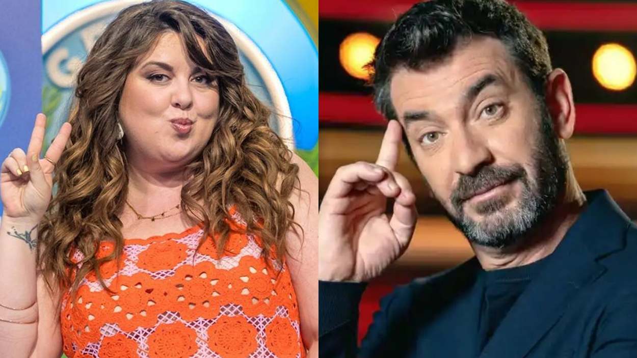 Lalachus y Arturo Valls, participantes de 'Lol: si te ries, pierdes' (RTVE / ATRESMEDIA)