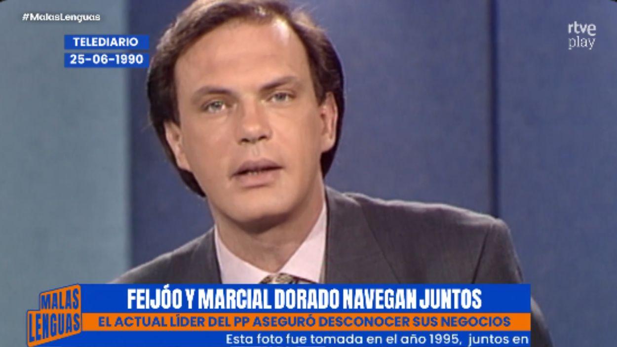 Pedro Piqueras en 'Telediario'. TVE