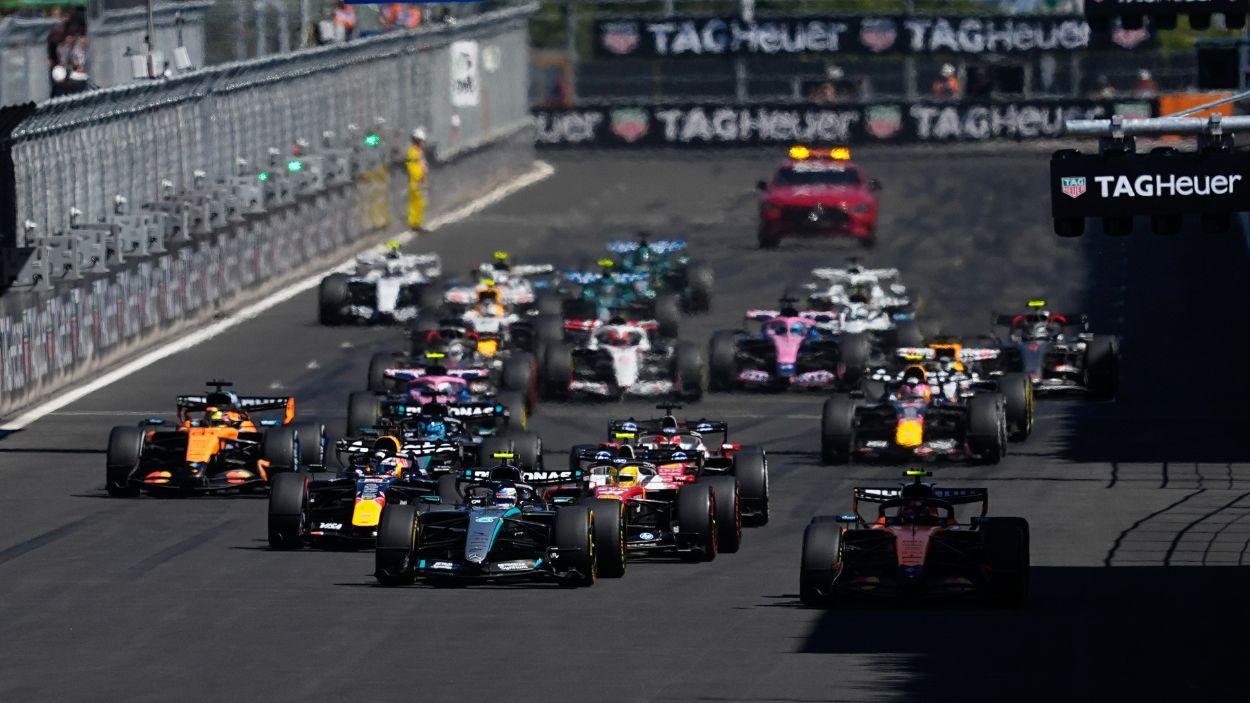 Los pilotos compiten en la salida en pista durante el Gran Premio de España de Fórmula 1 en Madring el 13 de septiembre de 2026, en Madrid, España. EP.