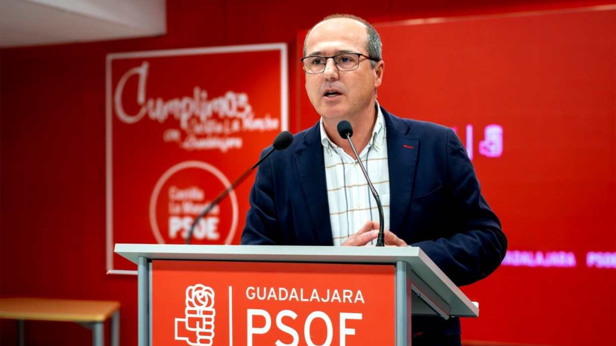 El líder del PSOE de Guadalajara capital, Alberto Rojo, en una imagen de archivo. EP.