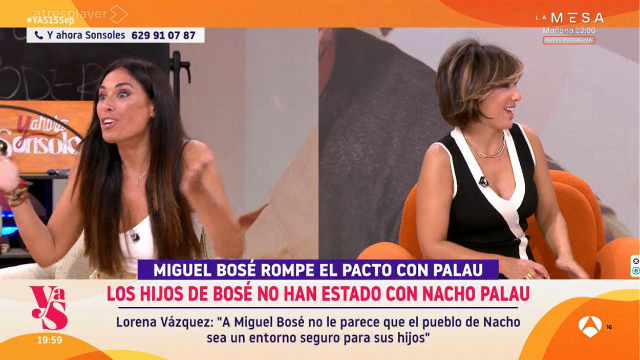 Isabel Rábago y Sonsoles Ónega en 'Y ahora Sonsoles'. ATRESMEDIA.