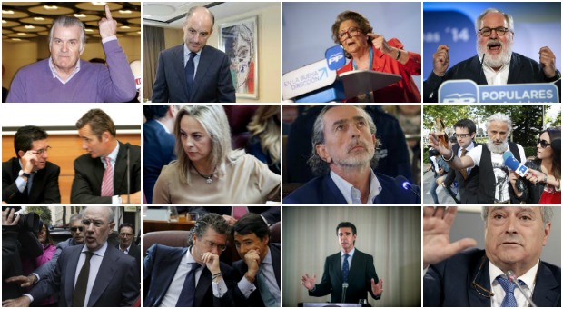 Algunos de los políticos que han sido procesados o condenados por corrupción