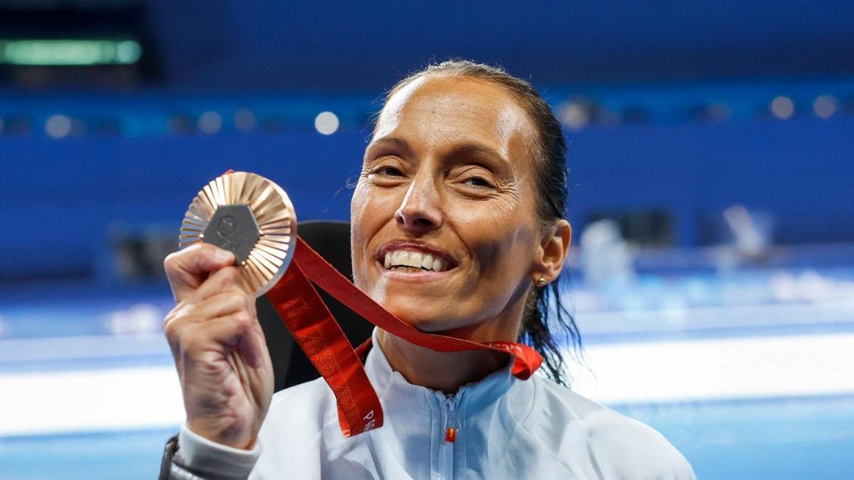 Teresa Perales tras ganar el bronce en los Juegos Paralímpicos de París| RTVE