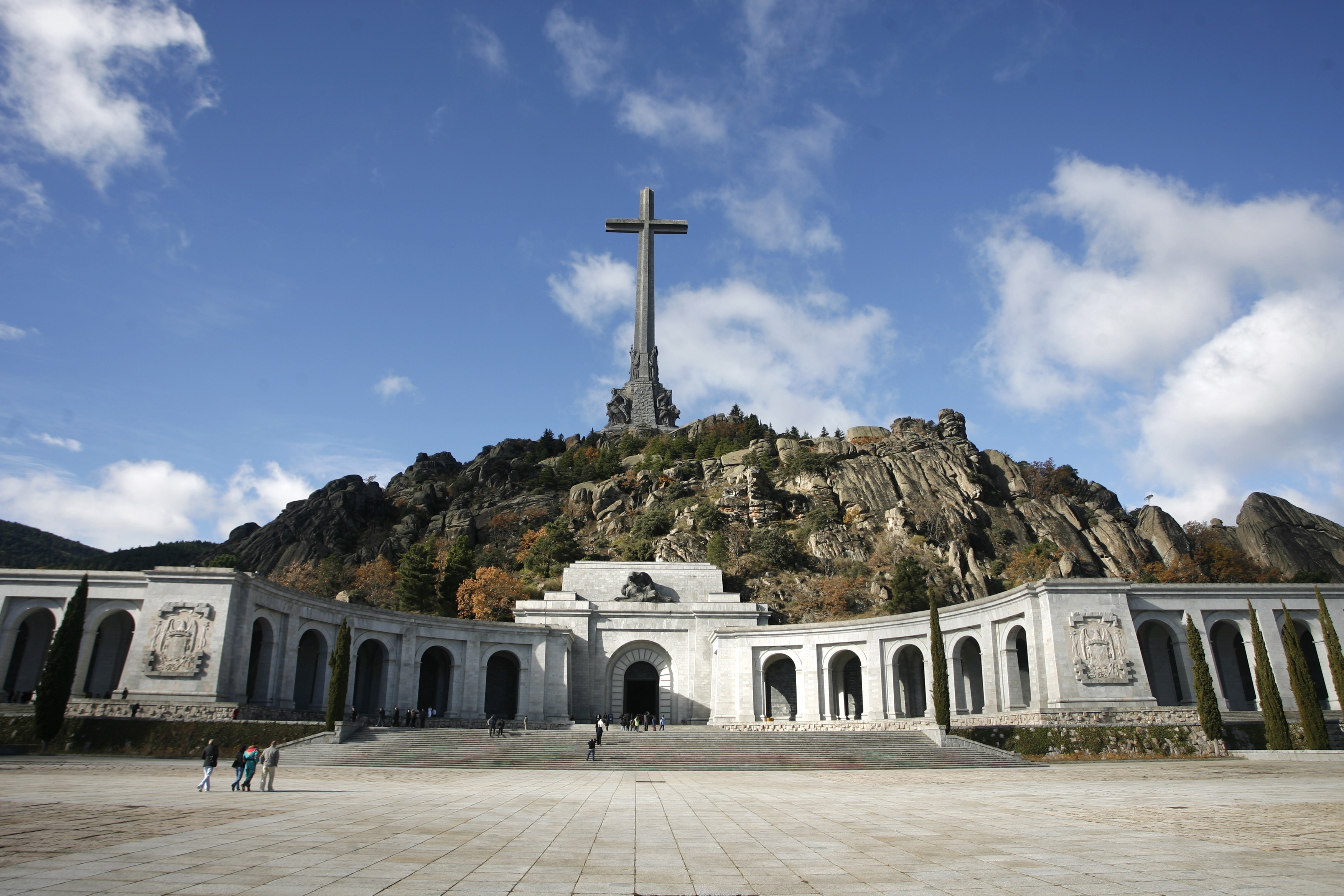 Imagen del Valle de los Caídos, donde sigue enterrado Franco.